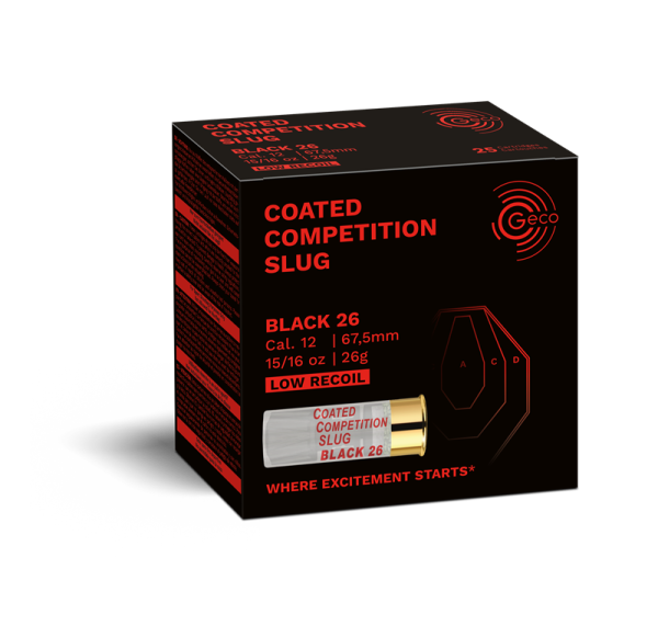 GECO COATED COMPETITION SLUG BLACK 26 12/67,5