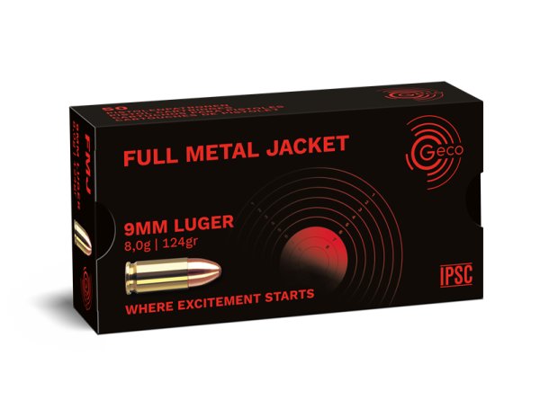 GECO 9mm Luger (9x19) | FMJ | 8g 124gr