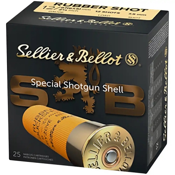 Sellier & Bellot 12/67,5 Rubber-Schrot 7,5mm - 12 Kugeln