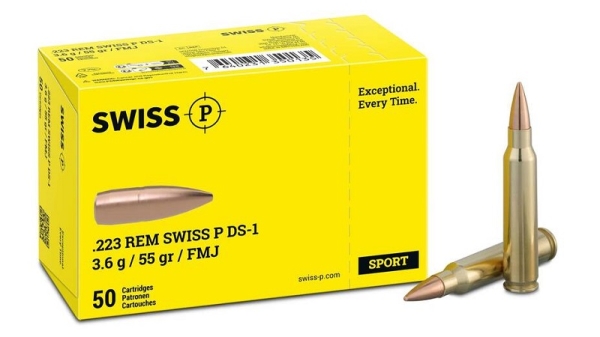 SWISS P .223Rem. DS-1 3,6g/55gr FMJ