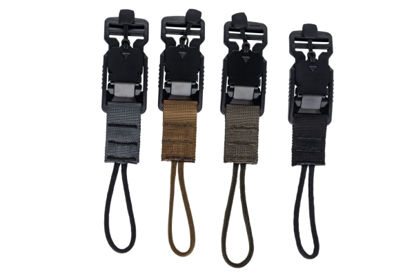 md-textil V-Buckle Adapter Paracord Eisengrau